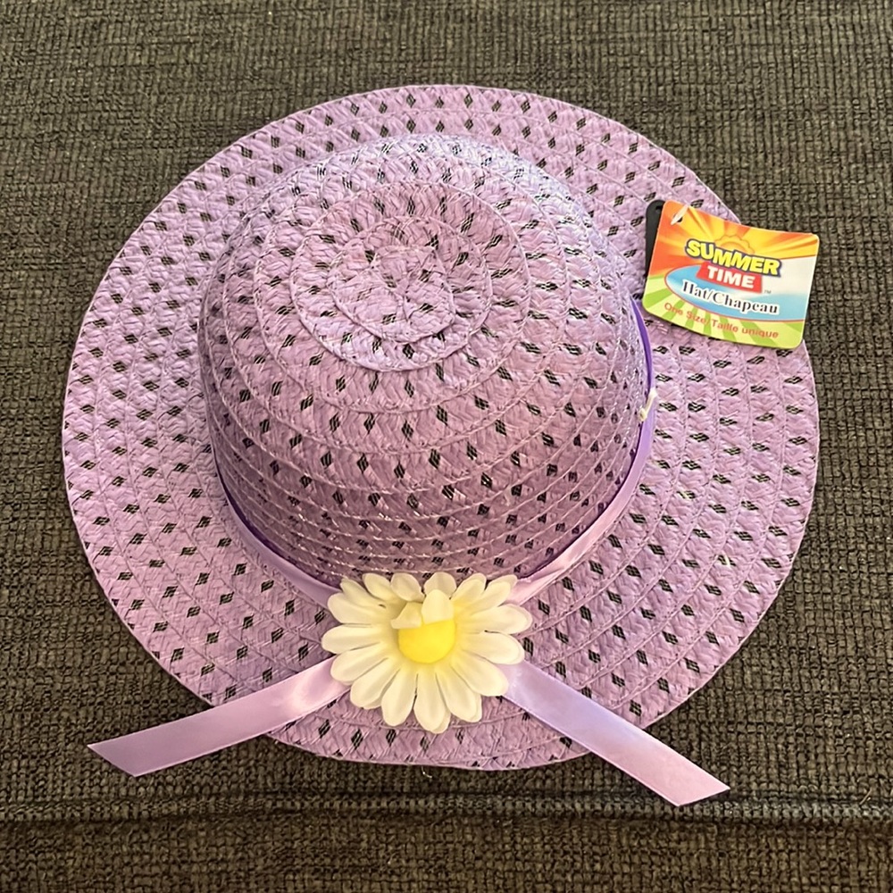 Purple baby hat